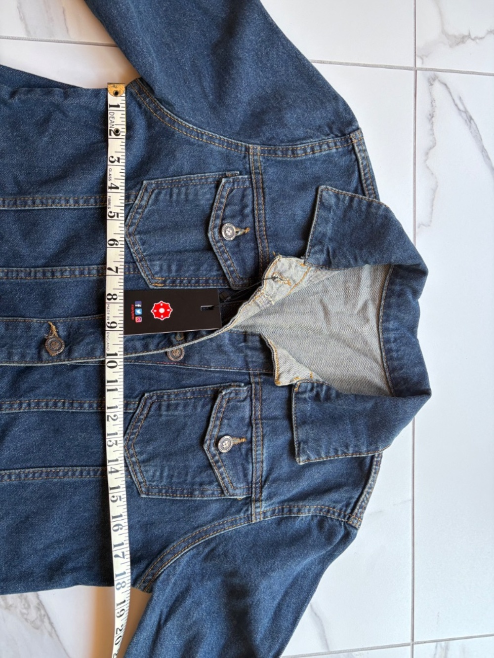 Levi Style Long Denim Jacket - Picture 4 of 7